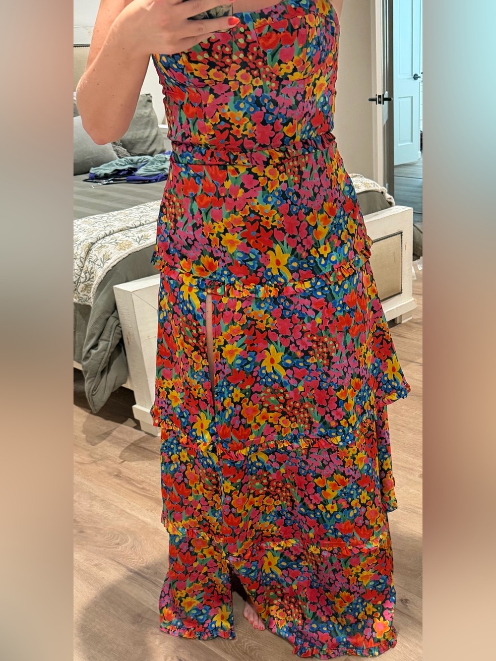 Show Me Your MuMu Lady Corset Dress in color garden glow luxe - Picture 11 of 14